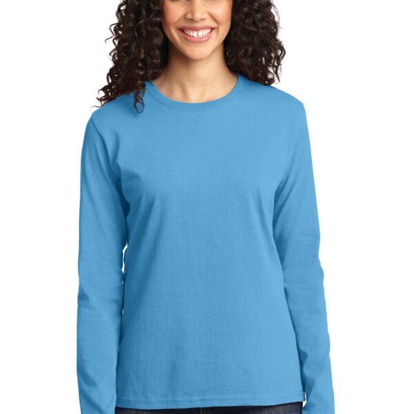 Ladies Long Sleeve Core Cotton Tee - AF Thumbnail