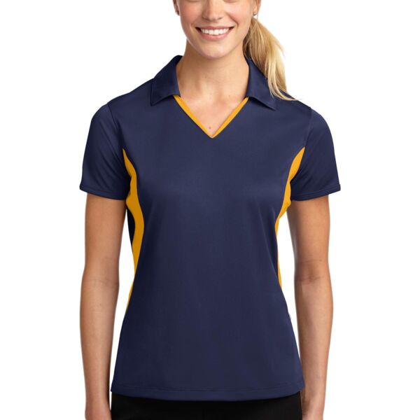 Ladies Side Blocked Micropique Sport Wick ® Polo - AF Thumbnail