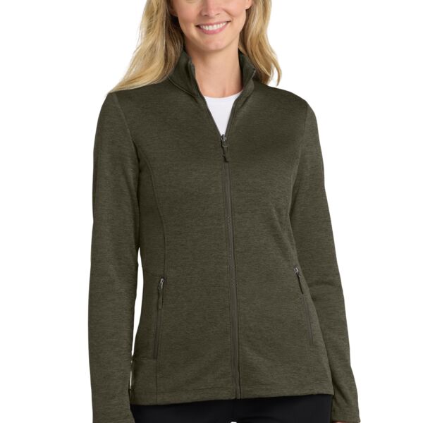 Ladies Collective Striated Fleece Jacket - AF Thumbnail