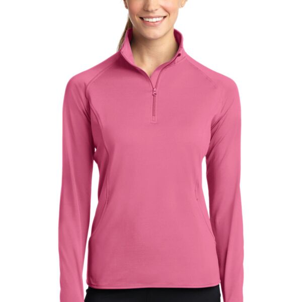 Ladies Sport Wick ® Stretch 1/2 Zip Pullover - AF Thumbnail