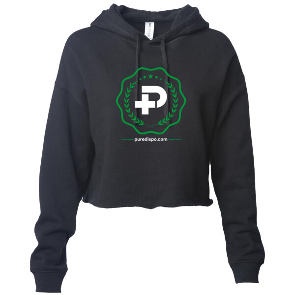 Pure University - Women’s Lightweight Cropped Hooded Sweatshirt Thumbnail