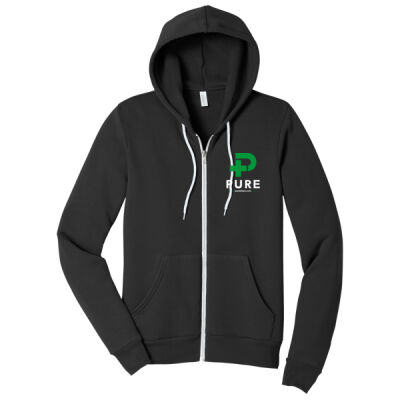 Pure Logo LC - Unisex Sponge Fleece Full Zip Hoodie Thumbnail